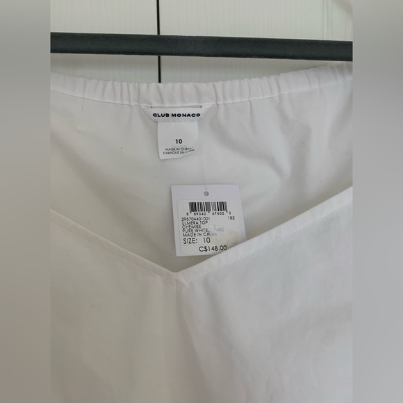 Club Monaco White Flared Sleeve Crop Top - Picture 6 of 7